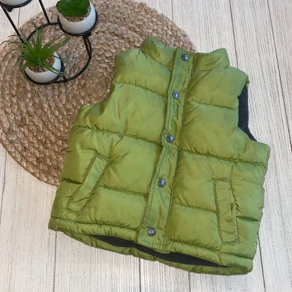 Gymboree Other - Gymboree green fleece lined puffer zip up vest